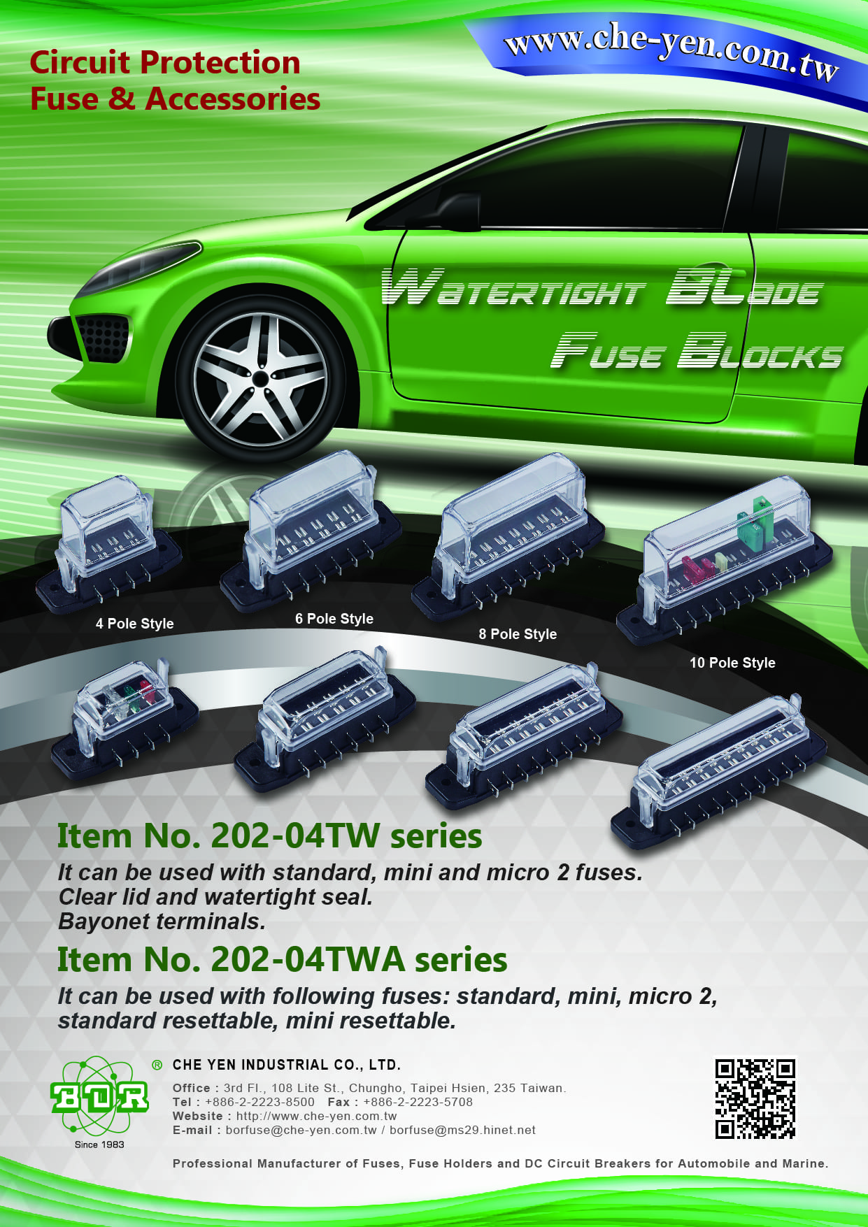 Fuse Block for ATC, ATO, ATY-N, ATM, MIN-N, Micro II Blade Type Fuses